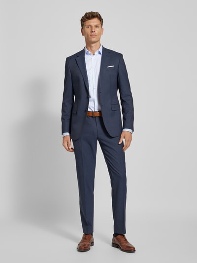 Jake*s Slim Fit Business-Hemd in Überlänge Bleu 1