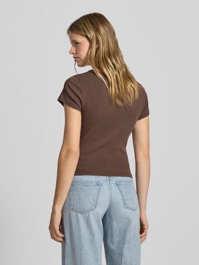 Levi's® T-Shirt mit Karree-Ausschnitt Mittelbraun 5