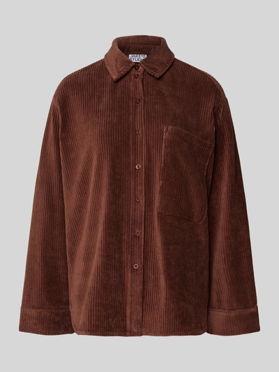 JAKE*S STUDIO WOMAN Hemdbluse mit Knopfleiste Schoko 2