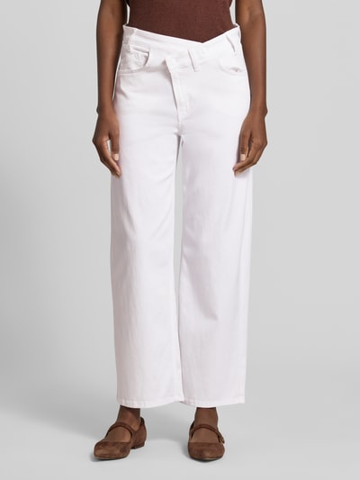 CAMBIO Regular Fit Baggy Jeans aus Lyocell-Baumwoll-Mix Weiss 4