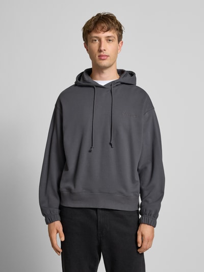Calvin Klein Underwear Regular Fit Hoodie aus Baumwoll-Mix Anthrazit 4