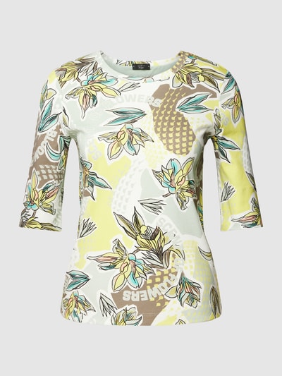 Marc Cain Blouseshirt met all-over motief Mintgroen - 2