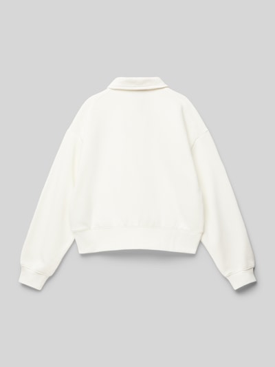 CHAMPION Sweatshirt mit Logo-Stitchings Ecru 3