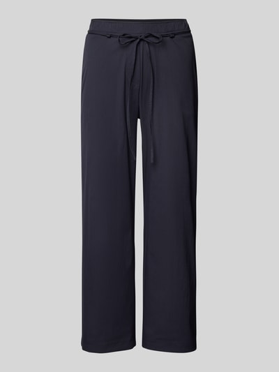 MAC Straight Leg Stoffhose mit verkürztem Schnitt Modell 'CHiara' Marine 2