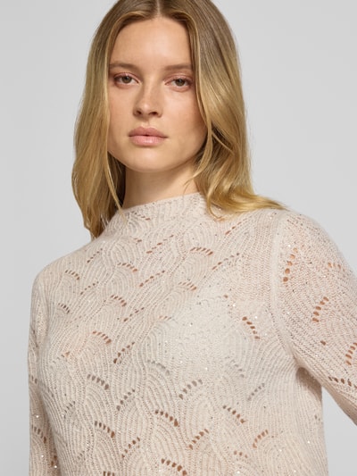 s.Oliver BLACK LABEL Regular Fit Pullover mit Woll-Anteil  Beige 3