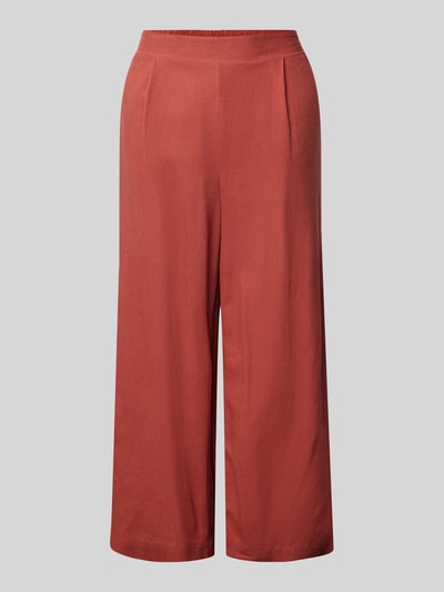 Vero Moda Loose fit culotte van een mix van viscose en linnen, model 'MYMILO' Lichtrood - 2