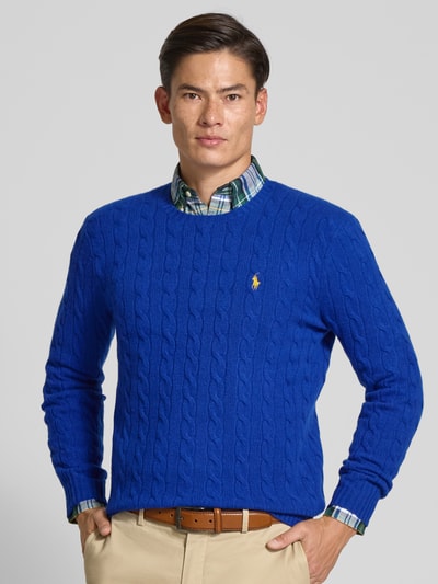 Polo Ralph Lauren Regular fit gebreide pullover van een mix van wol en kasjmier Blauw - 3