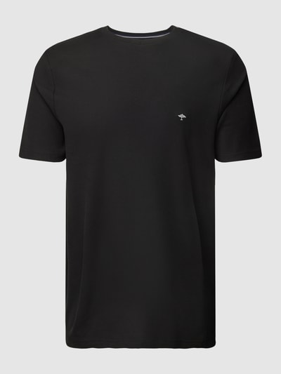 Fynch-Hatton T-Shirt mit Logo-Stitching Black 2