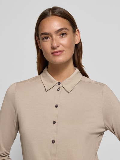 Marc O'Polo Regular Fit Hemdbluse aus Viskose-Mix Stein 3
