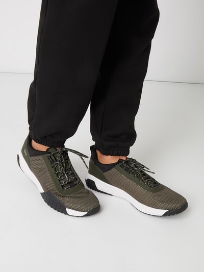 BOSS Sneaker 'Storm_Runn' aus Mesh Khaki 3