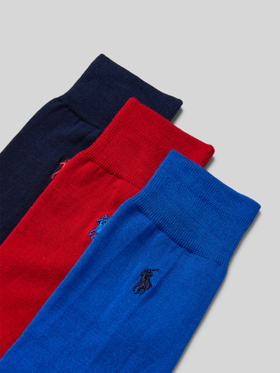 Polo Ralph Lauren Underwear Socken mit Logo-Stitching im 3er-Pack Rot 2