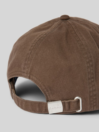 Barbour Basecap aus reiner Baumwolle Modell 'CASCADE' Oliv 3