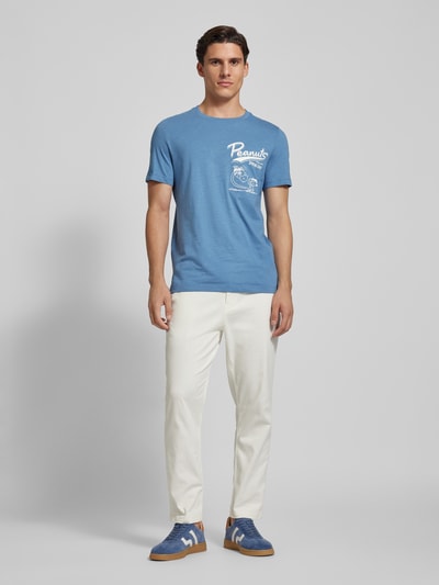 s.Oliver RED LABEL Regular fit T-shirt met Peanuts-print Bleu - 1