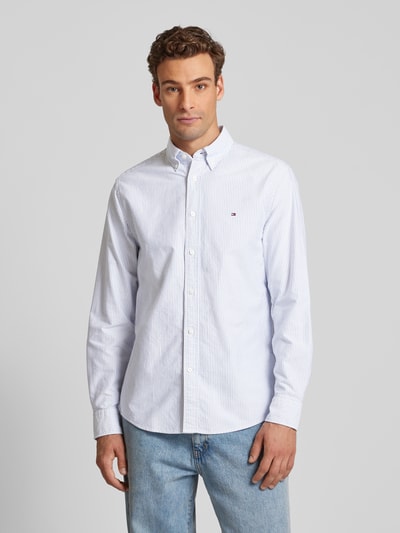 Tommy Hilfiger Regular Fit Freizeithemd mit Button-Down-Kragen Modell 'HERITAGE' Hellblau 4