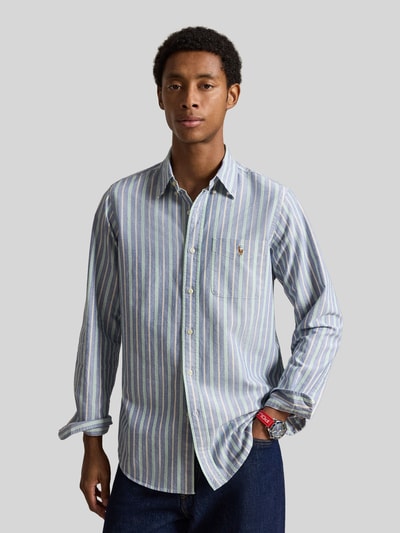 Polo Ralph Lauren Custom Fit Freizeithemd aus reiner Baumwolle Marine 4
