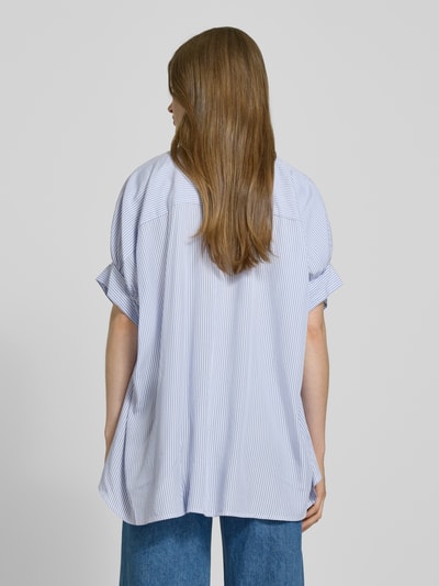 Emily Van den Bergh Regular Fit Hemdbluse mit 1/2-Arm Hellblau 5