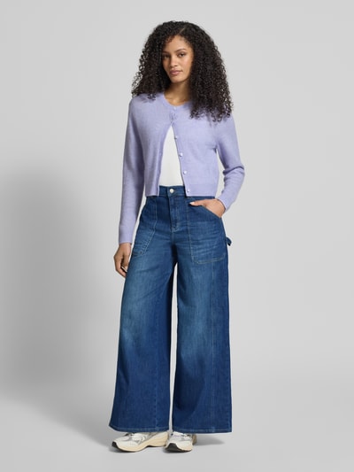 ANGELS Wide fit Jeans met opgestikte Zakken (onderstuk) Model 'Liva Urban' Donkerblauw - 1