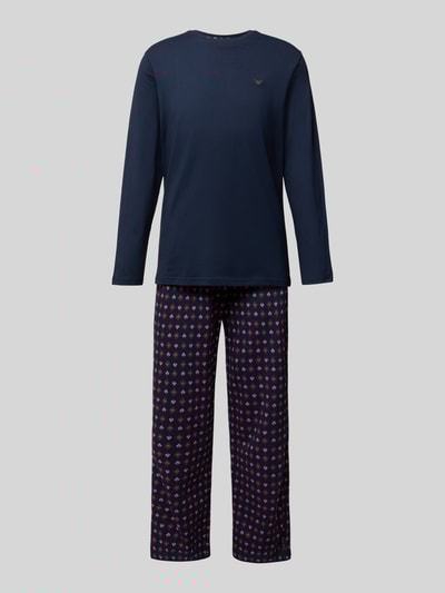 Emporio Armani Pyjama mit Logo-Stitching Marine 1