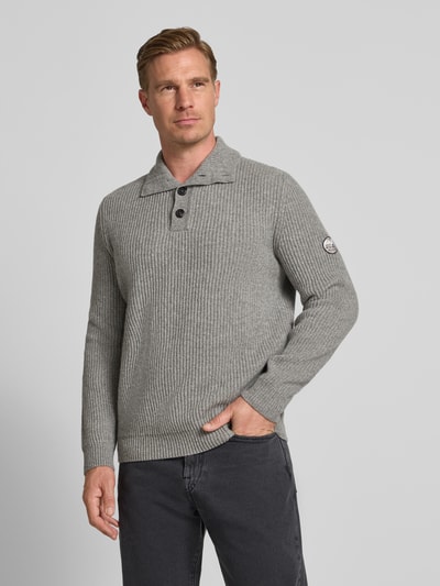 MAERZ Muenchen Gebreide pullover met labeldetail Middengrijs - 4