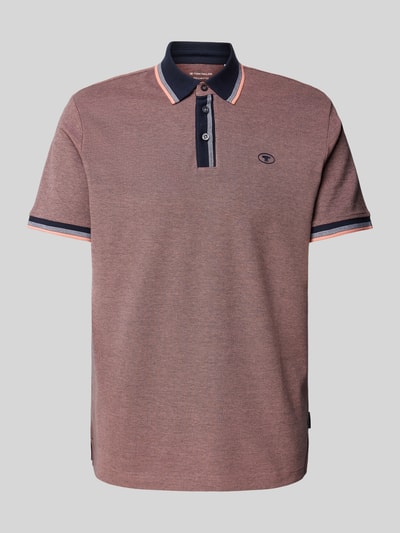 Tom Tailor Regular Fit Poloshirt mit Label-Print Rot 2