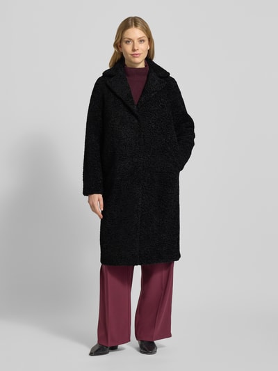 Soyaconcept Mantel aus Teddyfell Modell 'Mukite' Black 4