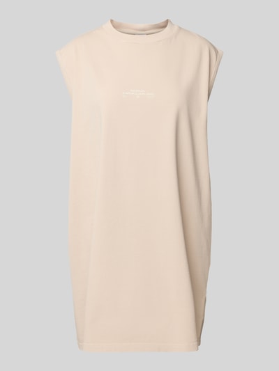 Karo Kauer Oversized Tanktop mit Label-Print Sand 2