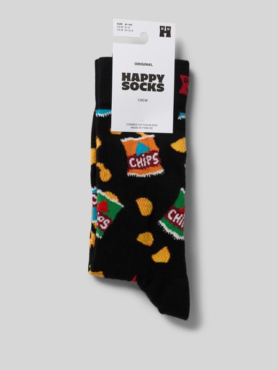 Happy Socks Sokken met ribboord Zwart - 3