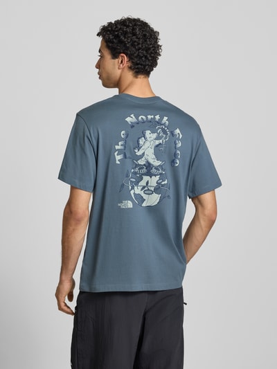 The North Face Relaxed Fit T-Shirt mit Logo-Print Rauchblau 5
