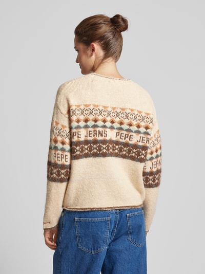 Pepe Jeans Strickpullover mit gerippten Abschlüssen Offwhite 5