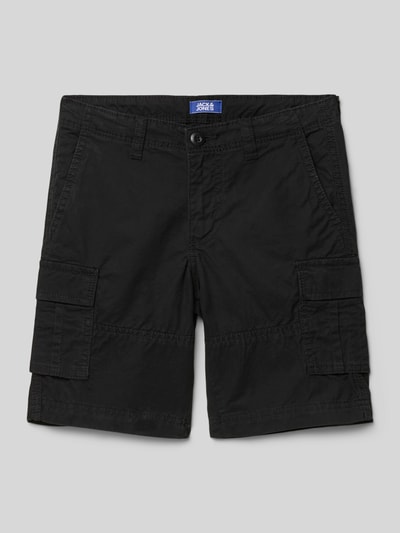 Jack & Jones Regular Fit Cargoshorts mit Label-Patch Modell 'BOWIE' Black 1
