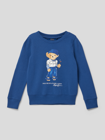 Polo Ralph Lauren Teens Sweatshirt met motiefprint Rookblauw - 1