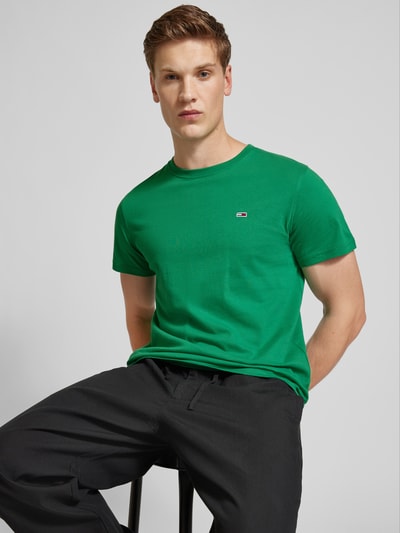 Tommy Jeans T-shirt met labelstitching Groen - 3