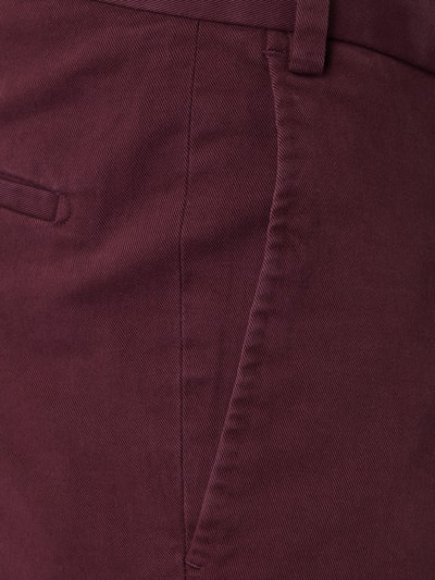 HILTL SENSE Slim Fit Chino aus Schurwollmischung mit Kaschmir-Anteil  Bordeaux 2