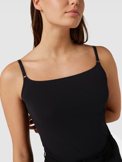 Oplxuo Women's Built In Bra Camisole Spaghetti Straps Lace Trim V Neck Ribbed Tank Tops Sexy Summer Going Out Shirts
