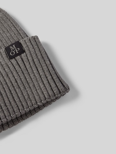 Marc O'Polo Mütze und Schal im Set aus reiner Baumwolle Mittelgrau Melange 3