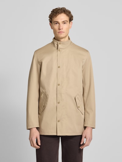 Barbour Kurtka funkcyjna w kroju regular fit z zamkiem błyskawicznym dwustronnym Kamienny 4