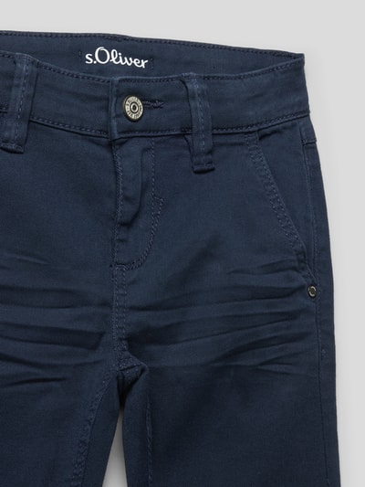 s.Oliver RED LABEL Slim Fit Hose mit Stretch-Anteil Marineblau 2