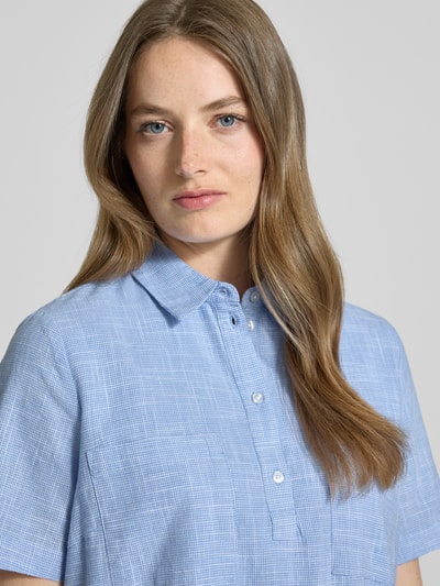 Tom Tailor Regular fit blousejurk van puur katoen Lichtblauw - 3