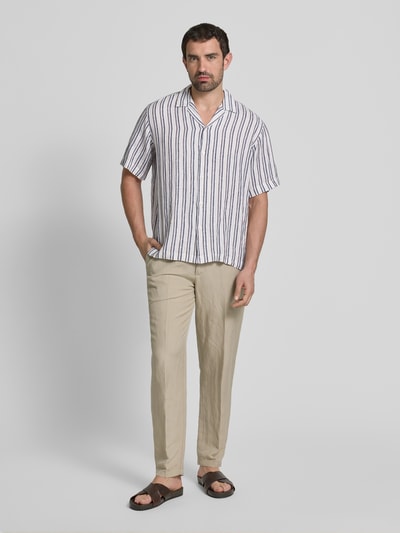 SELECTED HOMME Regular Fit Freizeithemd aus reinem Leinen Modell 'KYLIAN' Offwhite 1