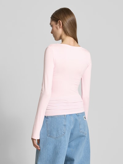Gina Tricot Longsleeve mit Rundhalsausschnitt Modell 'Soft touch' Rosa 5