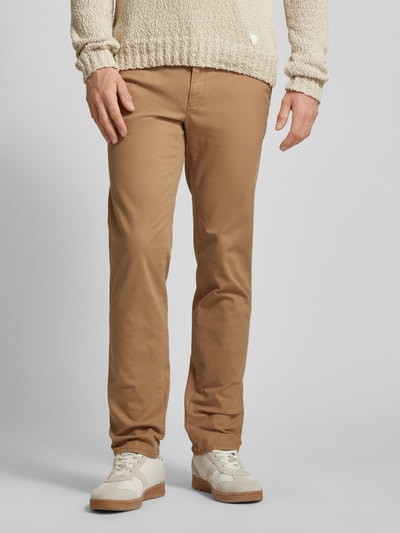 Brax Broek met knoop- en ritssluiting, model 'FABIO' Camel - 4