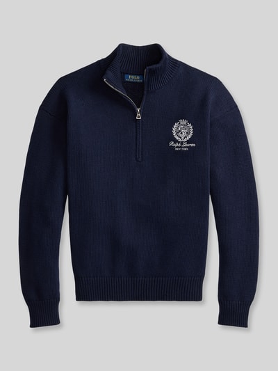 Polo Ralph Lauren Troyer o kroju regular fit z czystej bawełny Ciemnoniebieski 2