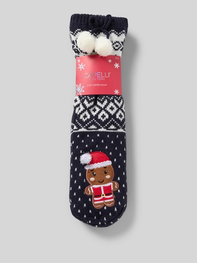 CAPELLI NEW YORK Sokken met ribboord Marineblauw - 3