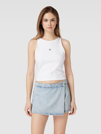 Calvin Klein Jeans Top z nadrukiem z logo model ‘ARCHIVAL MILANO’ Biały 4