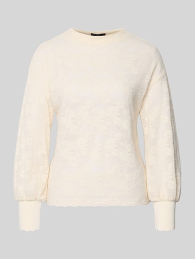 Zero Pullover met ballonmouwen Ecru - 2