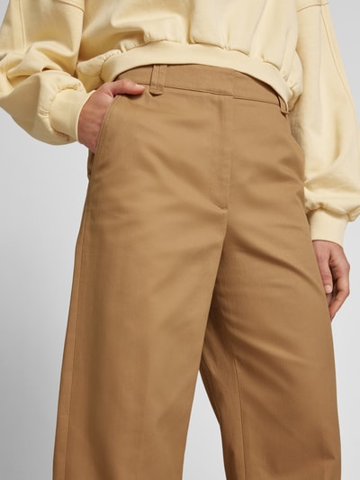 INFLUENCER'S CHOICE BY P&C* Spodnie o kroju tapered fit ze szlufkami na pasek Jasnobrązowy 3