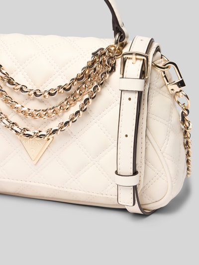 Productfoto, Shoulder Bag met Logo-Detail Model 'Giully' van GUESS, stiksels, afneembare schouderband, hoofdvak met overslag, maat 24x16x6 cm, bandlengte 116 cm