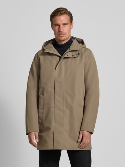 Geox Regular fit parka met capuchon, model 'DORAY' Beige - 4