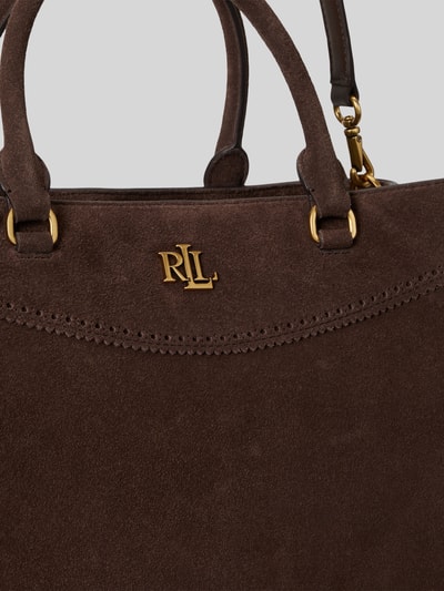 Lauren Ralph Lauren Henkeltasche mit Logo-Detail Modell 'MARCY' Dunkelbraun 6