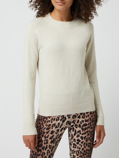 Vero Moda Pullover mit Stretch-Anteil Modell 'Doffy' Offwhite 4